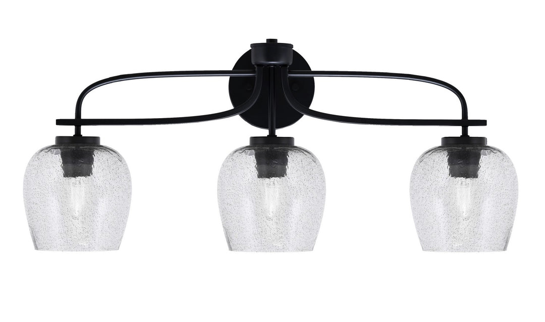 Toltec Cavella 3913-MB-4812 Bath Vanity Light 28 in. wide - Matte Black