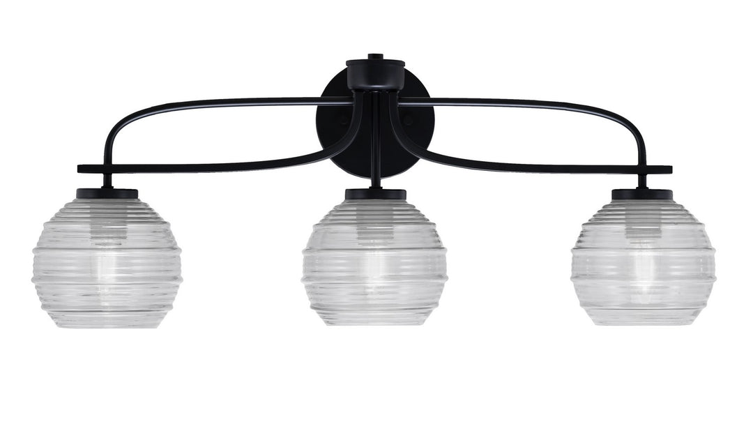 Toltec Cavella 3913-MB-5110 Bath Vanity Light 28 in. wide - Matte Black