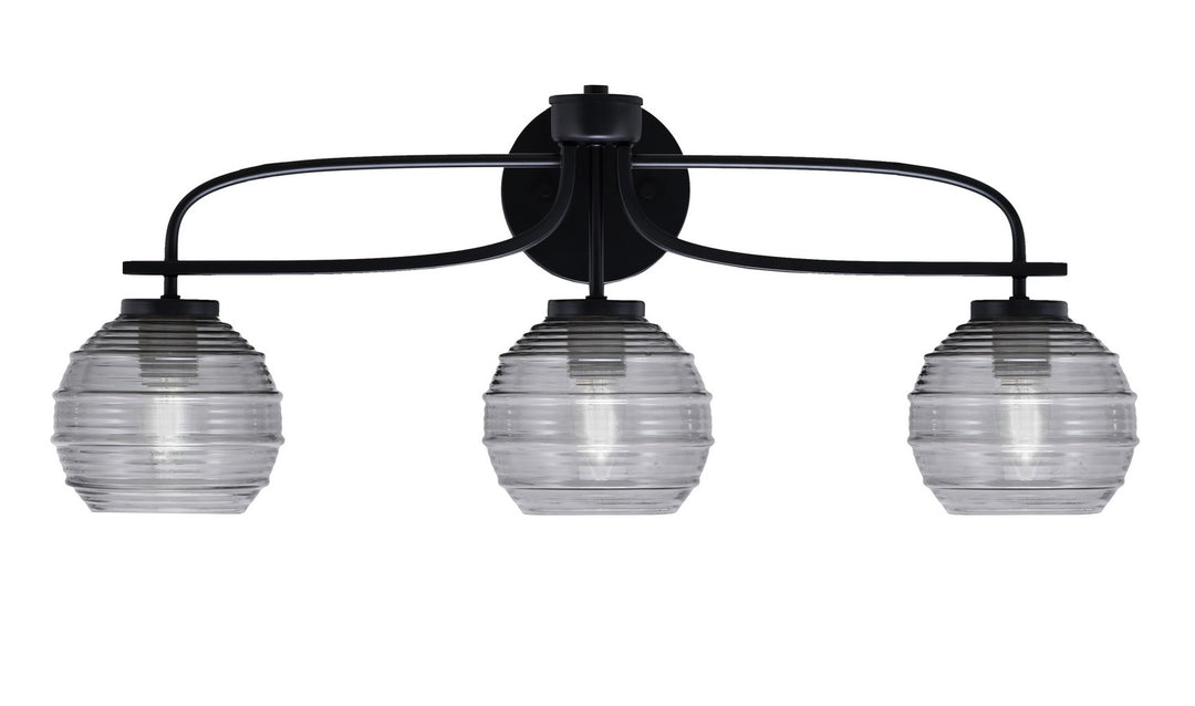 Toltec Cavella 3913-MB-5112 Bath Vanity Light 28 in. wide - Matte Black