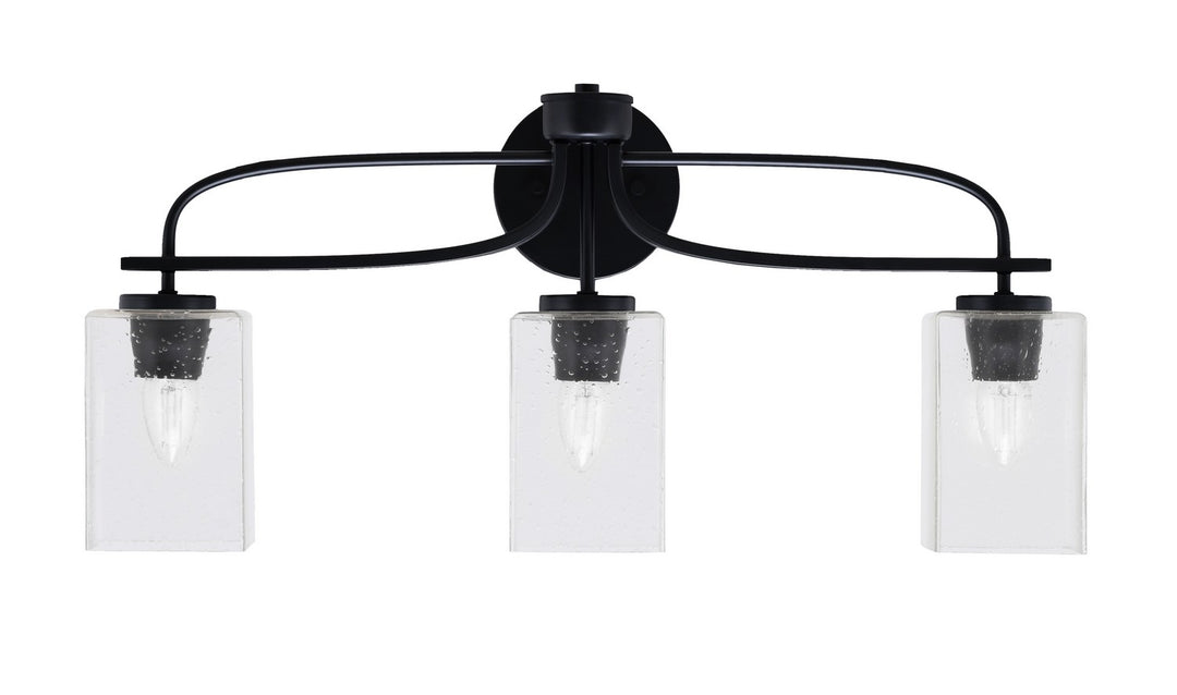 Toltec Cavella 3913-MB-530 Bath Vanity Light 26 in. wide - Matte Black