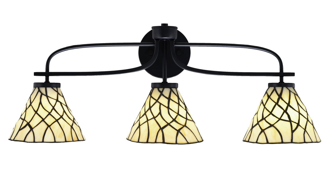 Toltec Cavella 3913-MB-9115 Bath Vanity Light 29 in. wide - Matte Black