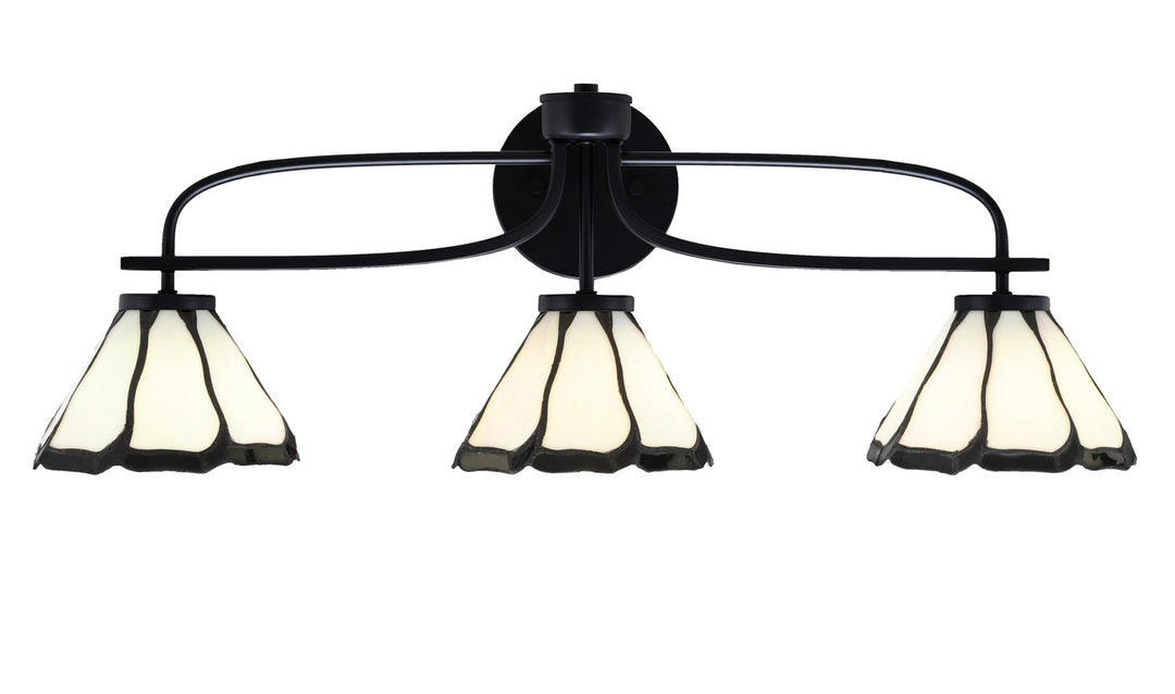 Toltec Cavella 3913-MB-9125 Bath Vanity Light 29 in. wide - Matte Black