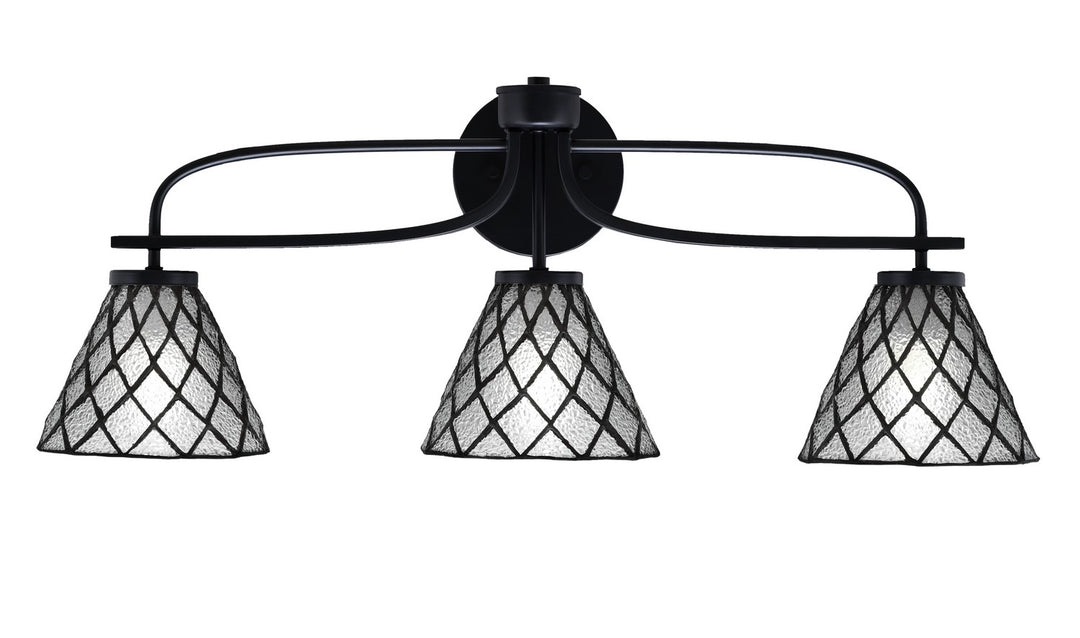 Toltec Cavella 3913-MB-9185 Bath Vanity Light 29 in. wide - Matte Black