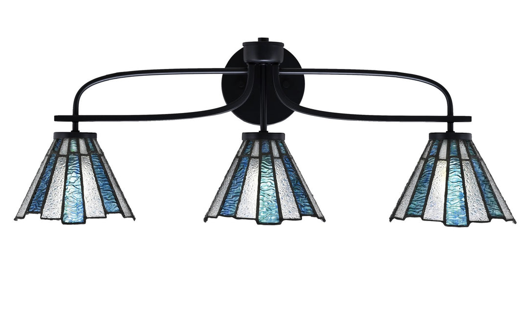Toltec Cavella 3913-MB-9325 Bath Vanity Light 29 in. wide - Matte Black
