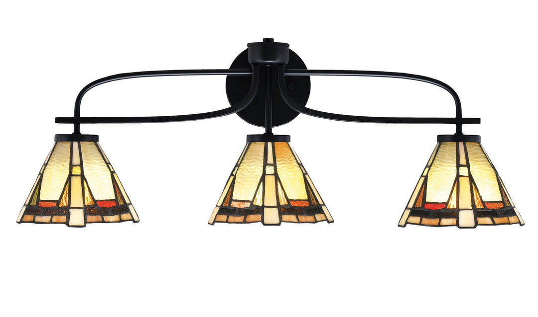 Toltec Cavella 3913-MB-9345 Bath Vanity Light 29 in. wide - Matte Black