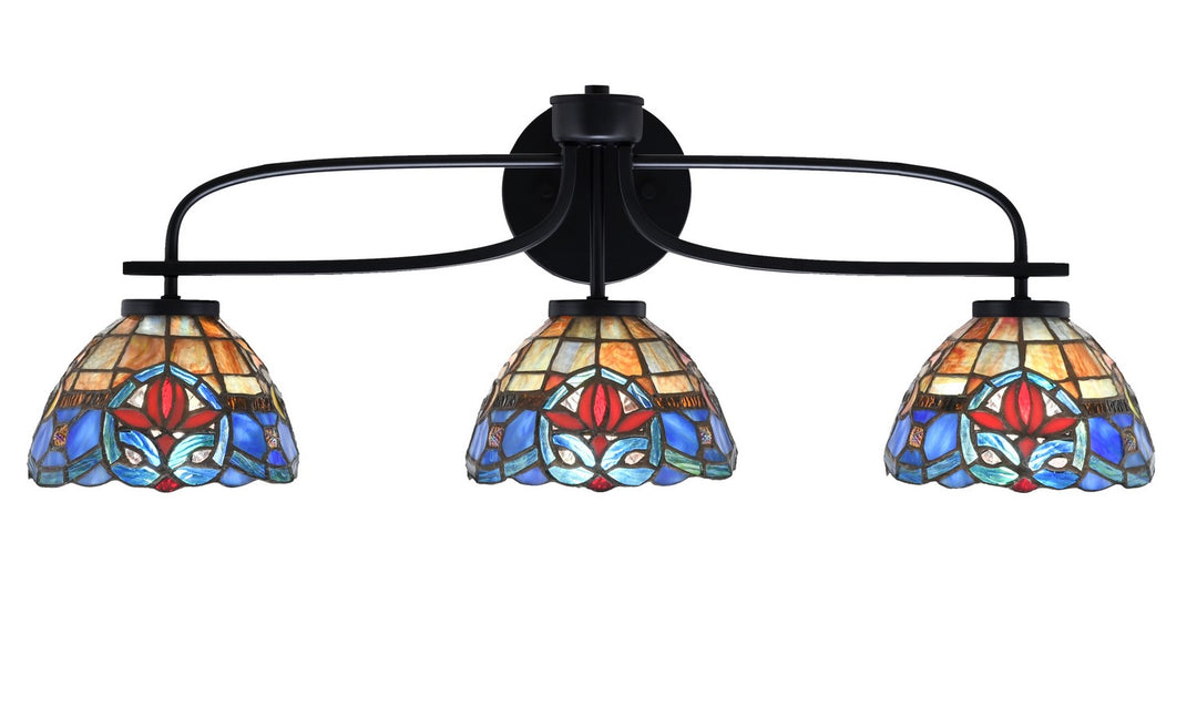 Toltec Cavella 3913-MB-9355 Bath Vanity Light 29 in. wide - Matte Black