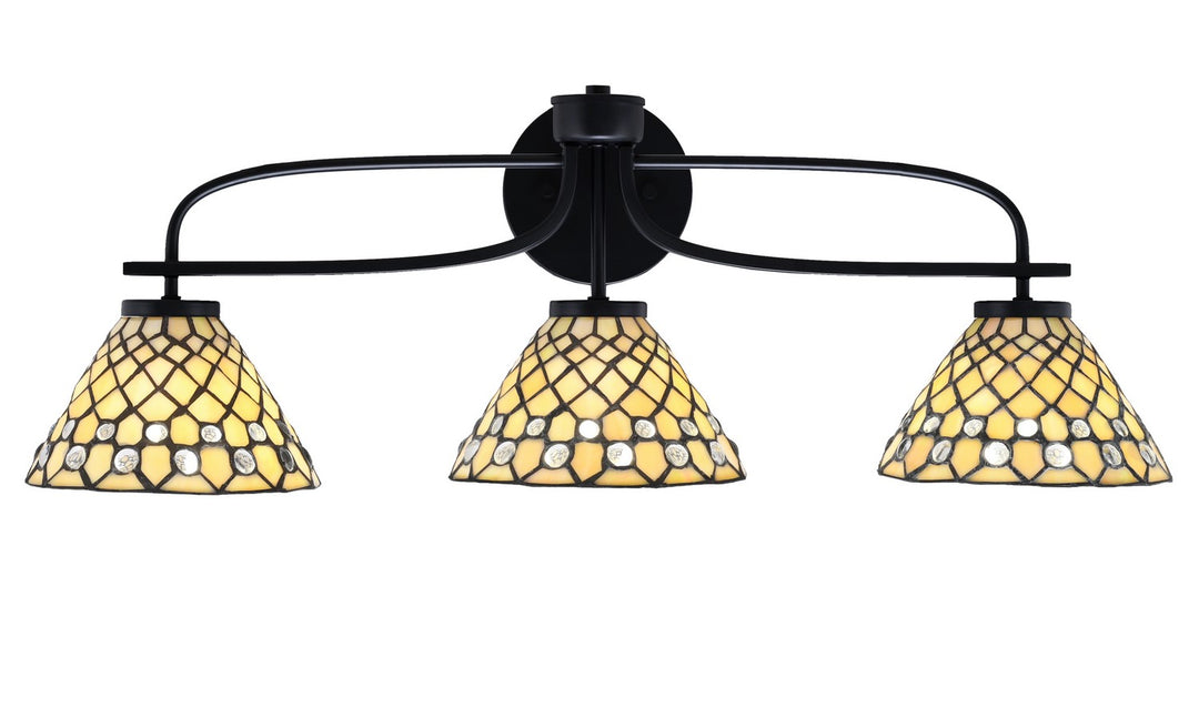 Toltec Cavella 3913-MB-9415 Bath Vanity Light 29 in. wide - Matte Black