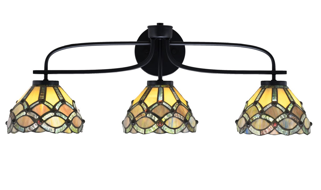 Toltec Cavella 3913-MB-9435 Bath Vanity Light 29 in. wide - Matte Black