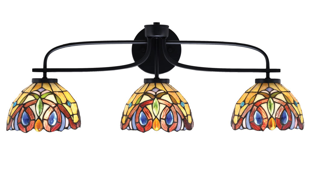 Toltec Cavella 3913-MB-9445 Bath Vanity Light 29 in. wide - Matte Black