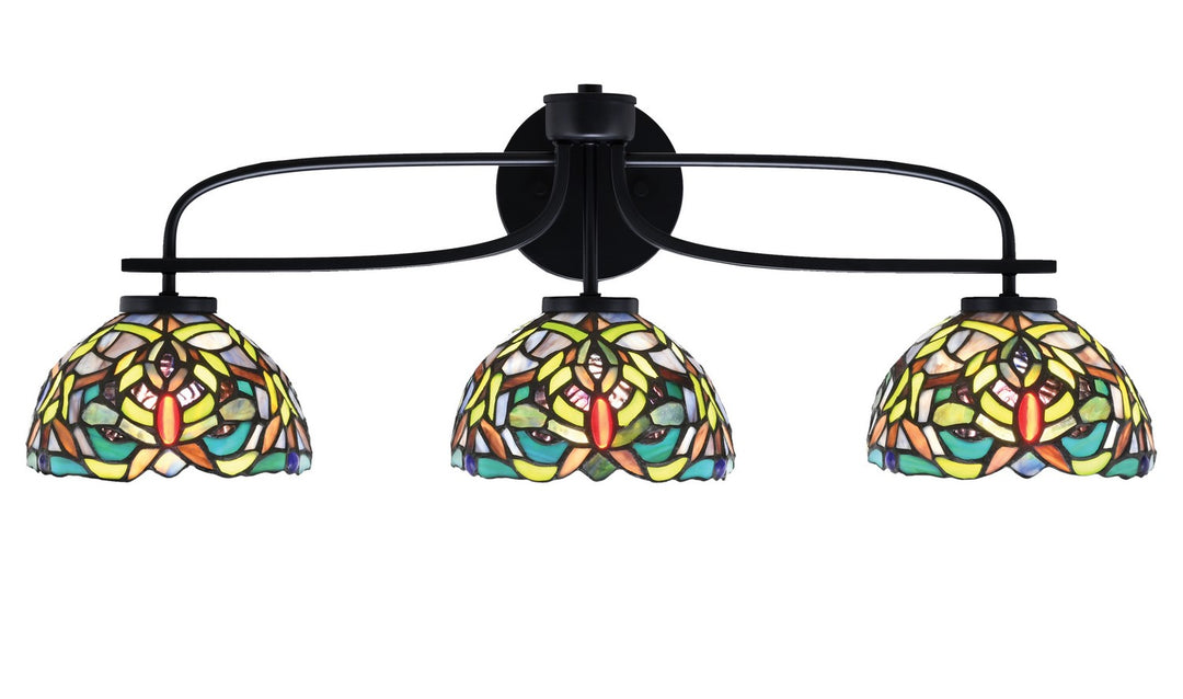 Toltec Cavella 3913-MB-9905 Bath Vanity Light 29 in. wide - Matte Black