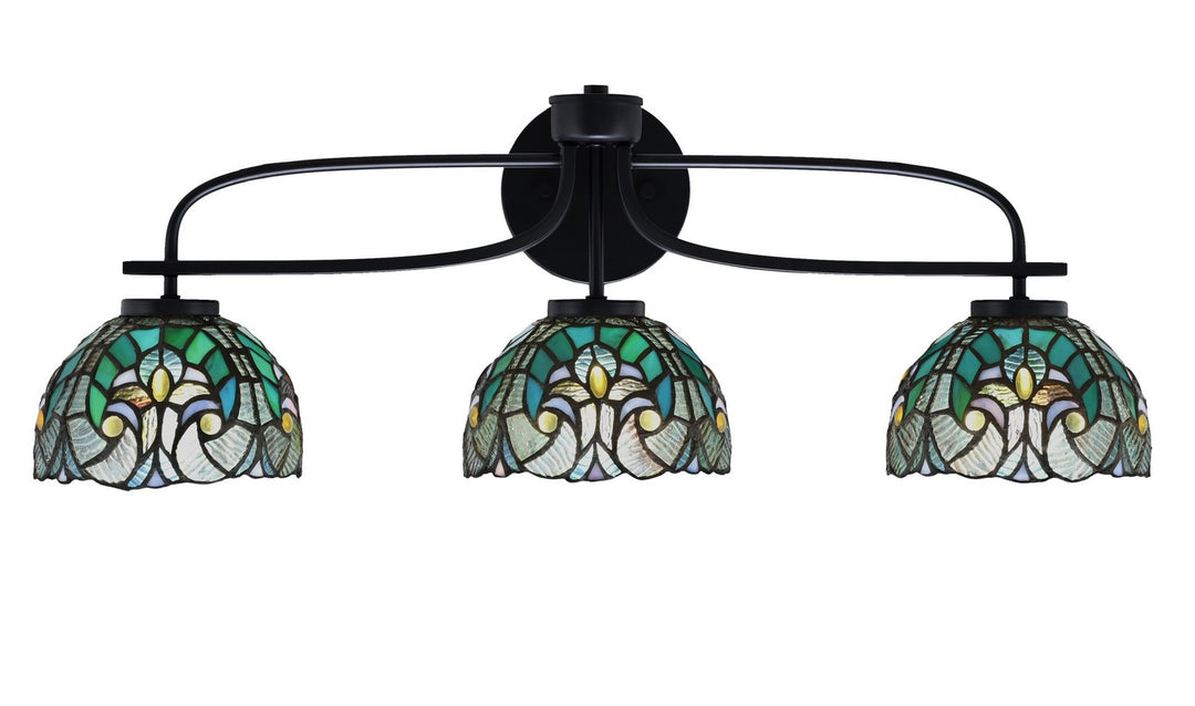 Toltec Cavella 3913-MB-9925 Bath Vanity Light 28 in. wide - Matte Black