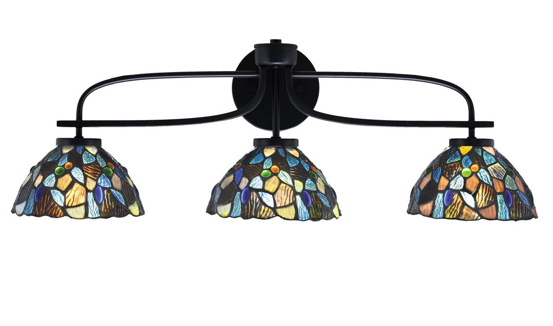 Toltec Cavella 3913-MB-9955 Bath Vanity Light 29 in. wide - Matte Black