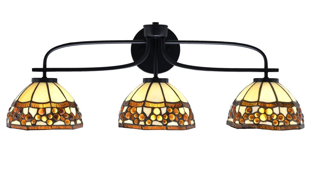 Toltec Cavella 3913-MB-9975 Bath Vanity Light 29 in. wide - Matte Black