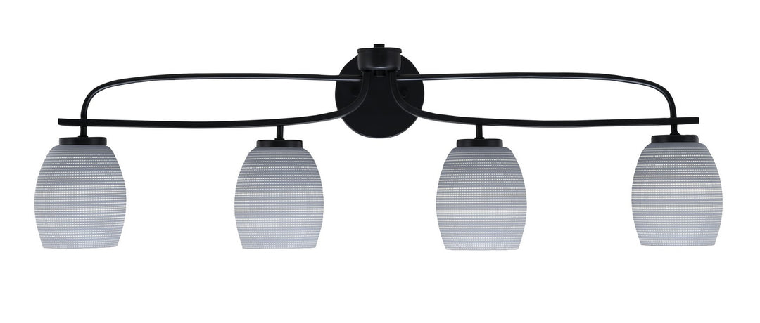 Toltec Cavella 3914-MB-4022 Bath Vanity Light 37 in. wide - Matte Black