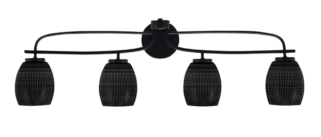 Toltec Cavella 3914-MB-4029 Bath Vanity Light 37 in. wide - Matte Black
