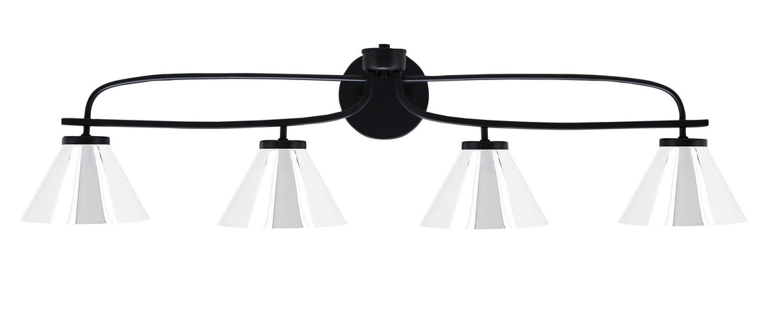 Toltec Cavella 3914-MB-421-CH Bath Vanity Light 39 in. wide - Matte Black
