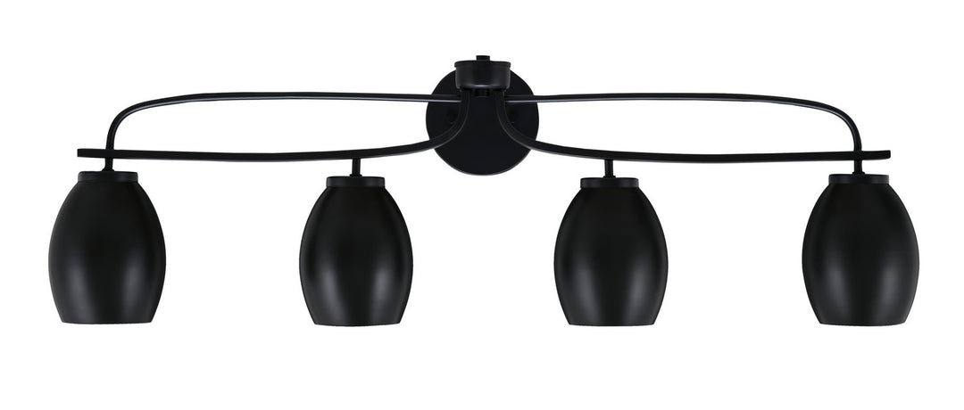 Toltec Cavella 3914-MB-426-MB Bath Vanity Light 37 in. wide - Matte Black