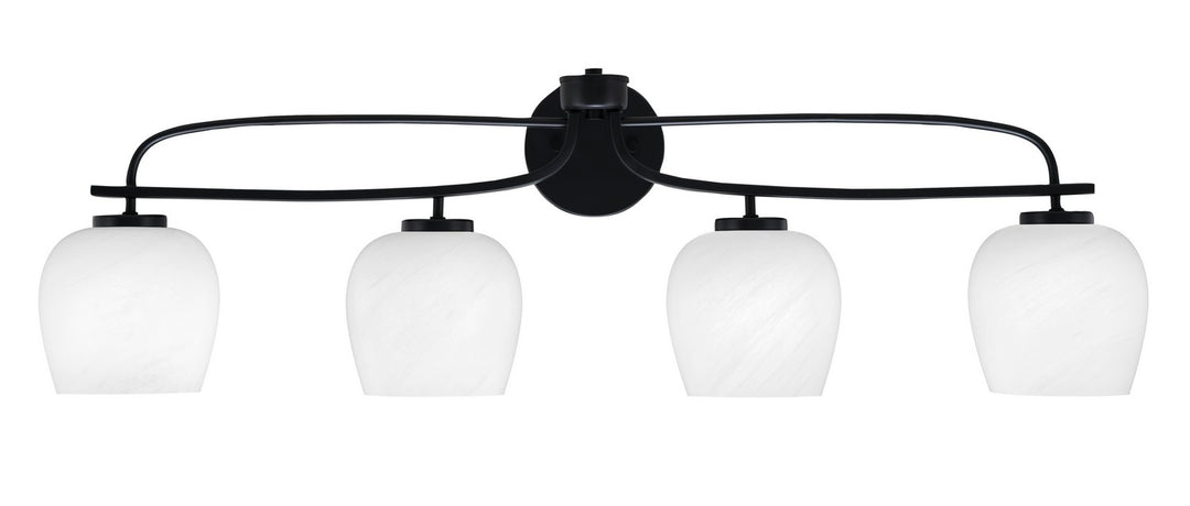 Toltec Cavella 3914-MB-4811 Bath Vanity Light 38 in. wide - Matte Black