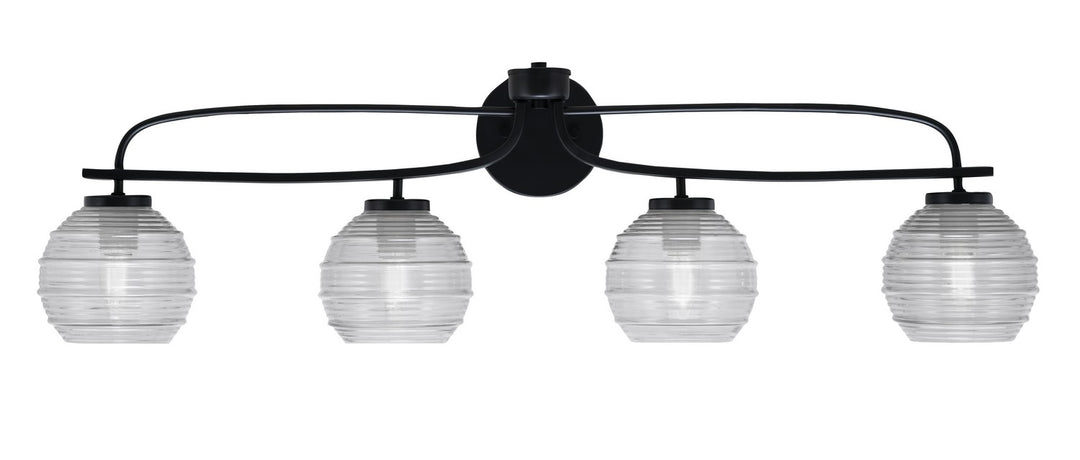 Toltec Cavella 3914-MB-5110 Bath Vanity Light 38 in. wide - Matte Black