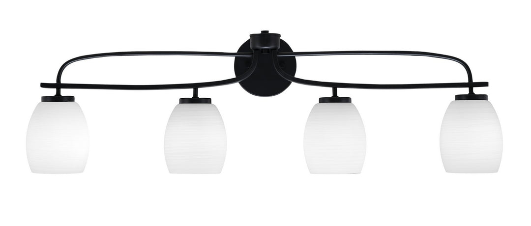 Toltec Cavella 3914-MB-615 Bath Vanity Light 37 in. wide - Matte Black