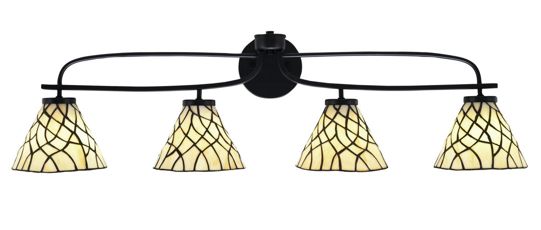 Toltec Cavella 3914-MB-9115 Bath Vanity Light 39 in. wide - Matte Black