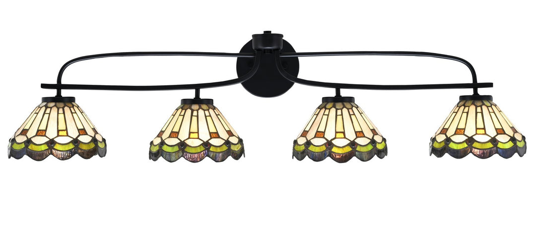 Toltec Cavella 3914-MB-9395 Bath Vanity Light 39 in. wide - Matte Black