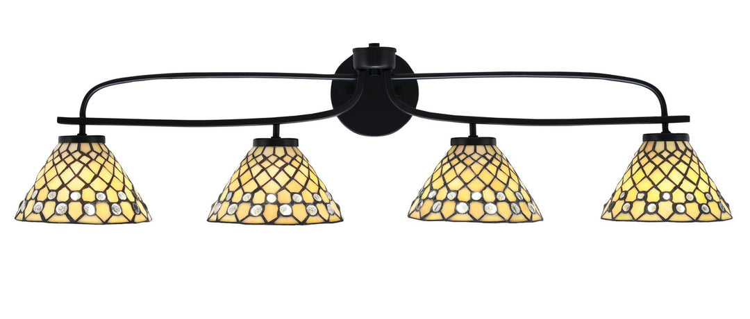 Toltec Cavella 3914-MB-9415 Bath Vanity Light 40 in. wide - Matte Black
