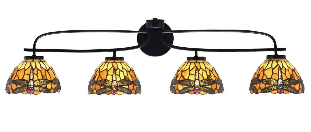 Toltec Cavella 3914-MB-9465 Bath Vanity Light 39 in. wide - Matte Black