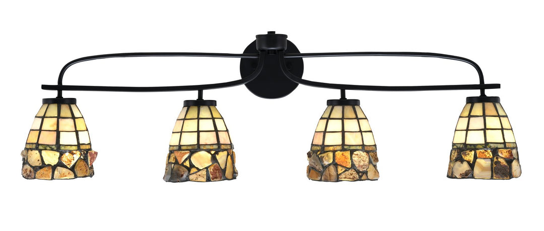 Toltec Cavella 3914-MB-9735 Bath Vanity Light 37 in. wide - Matte Black