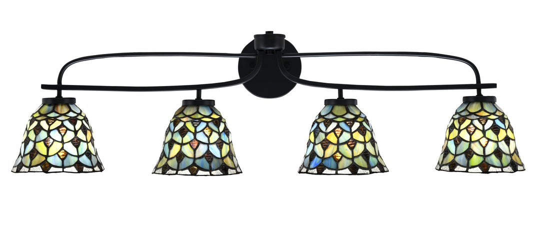 Toltec Cavella 3914-MB-9965 Bath Vanity Light 39 in. wide - Matte Black