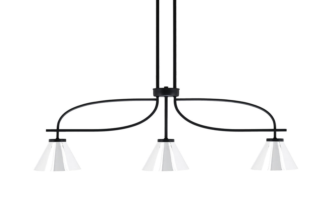Toltec Cavella 3936-MB-421-CH Pendant Light - Matte Black