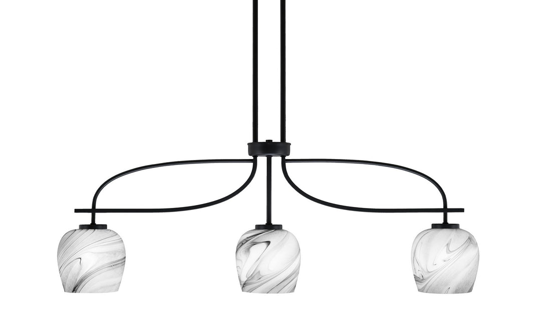 Toltec Cavella 3936-MB-4819 Pendant Light - Matte Black