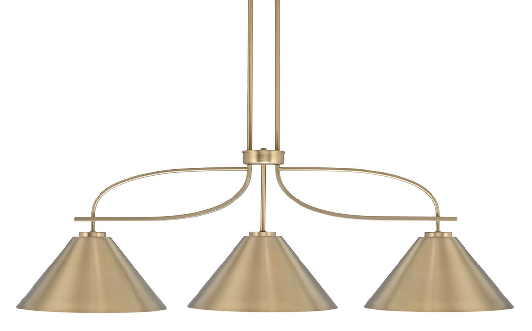 Toltec Cavella 3936-NAB-420 Pendant Light - New Age Brass