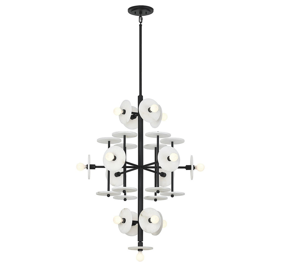 Savoy House Amani 1-1592-15-50 Chandelier Light - Black Cashmere