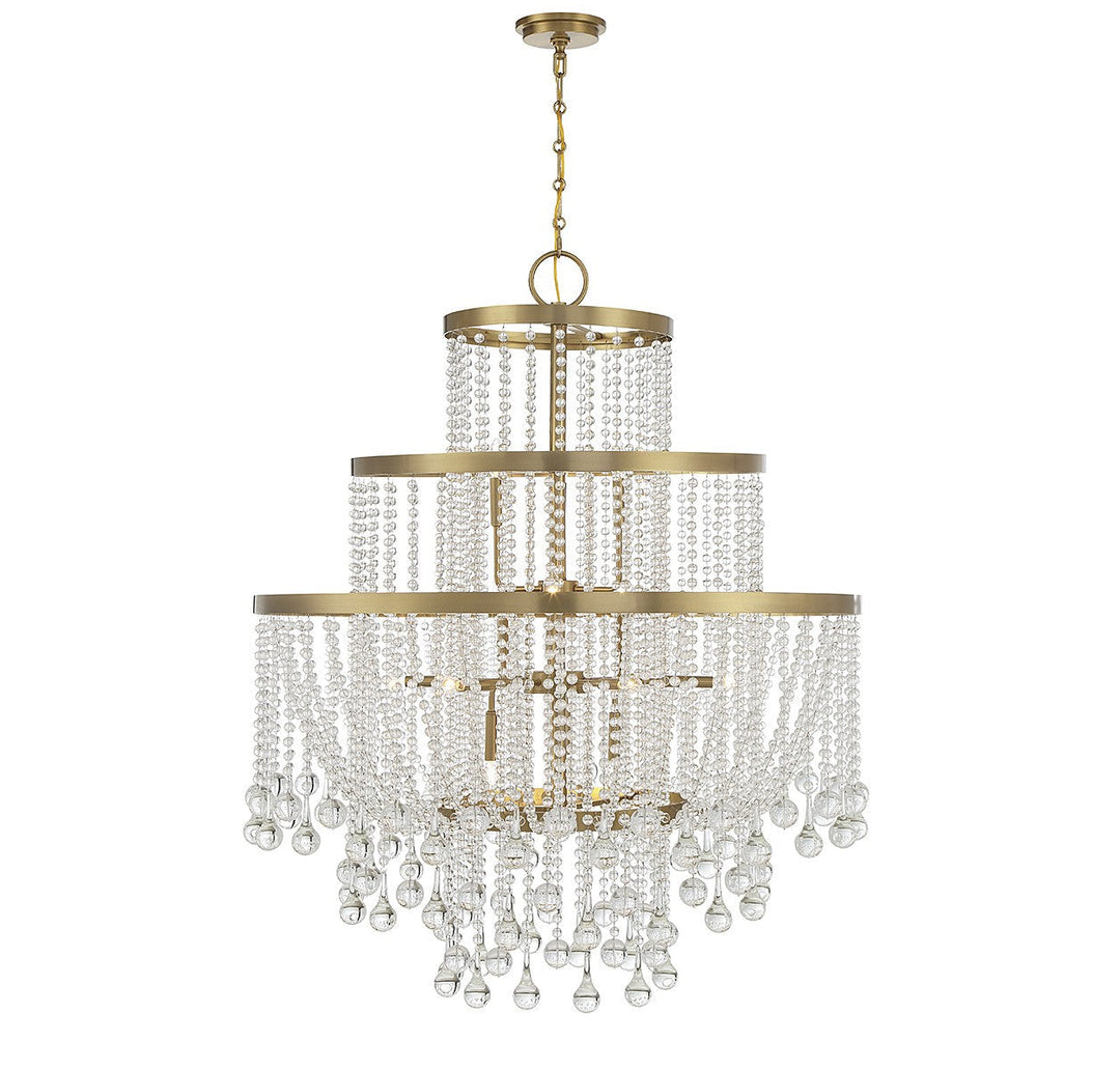 Savoy House Luna 1-1868-15-322 Chandelier Light - Warm Brass