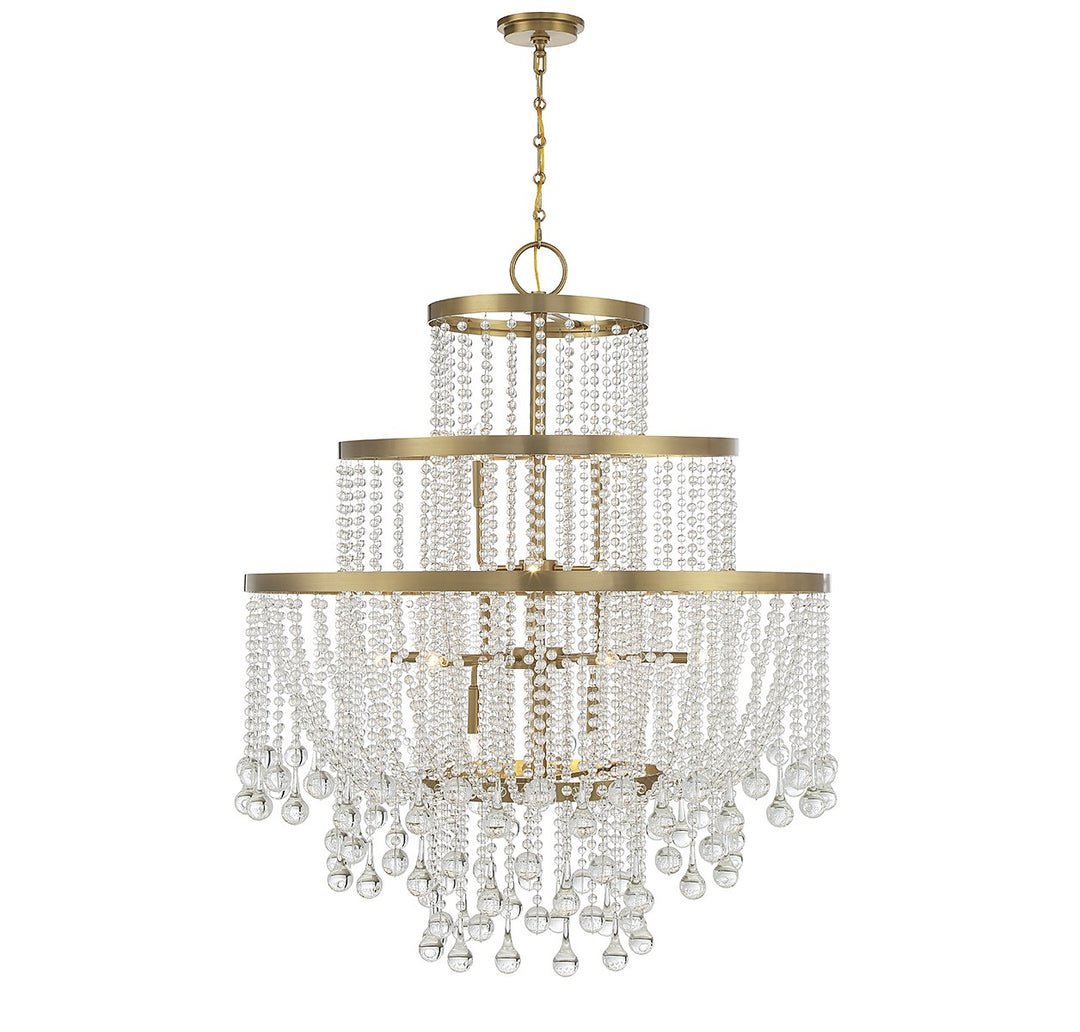 Savoy House Luna 1-1868-15-322 Chandelier Light - Warm Brass