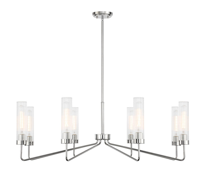 Savoy House Baker 1-8860-8-109 Chandelier Light - Polished Nickel