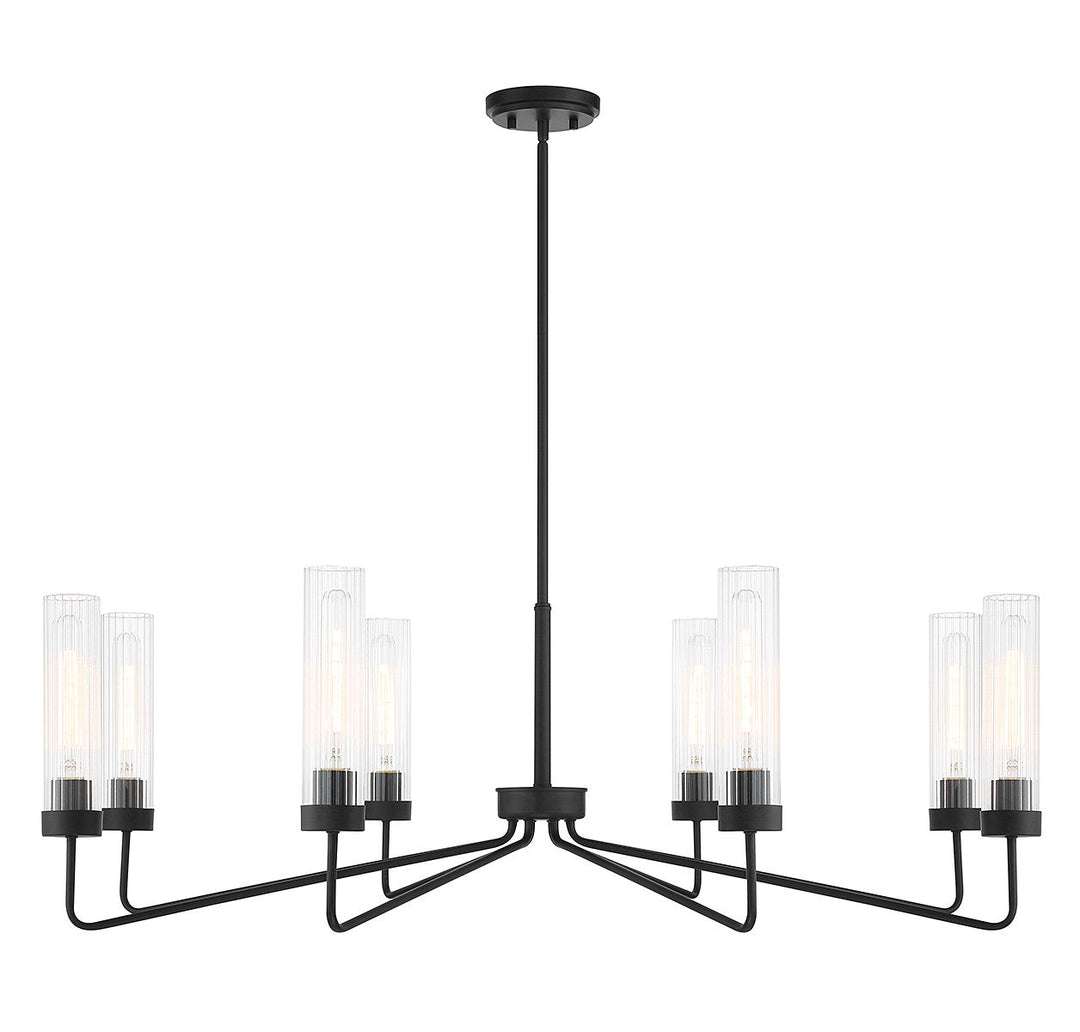Savoy House Baker 1-8860-8-89 Chandelier Light - Matte Black