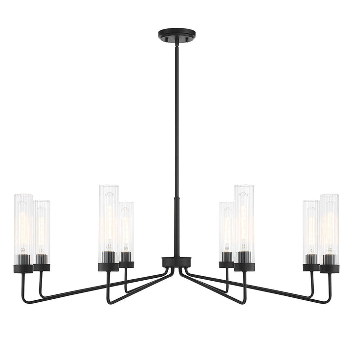 Savoy House Baker 1-8860-8-89 Chandelier Light - Matte Black