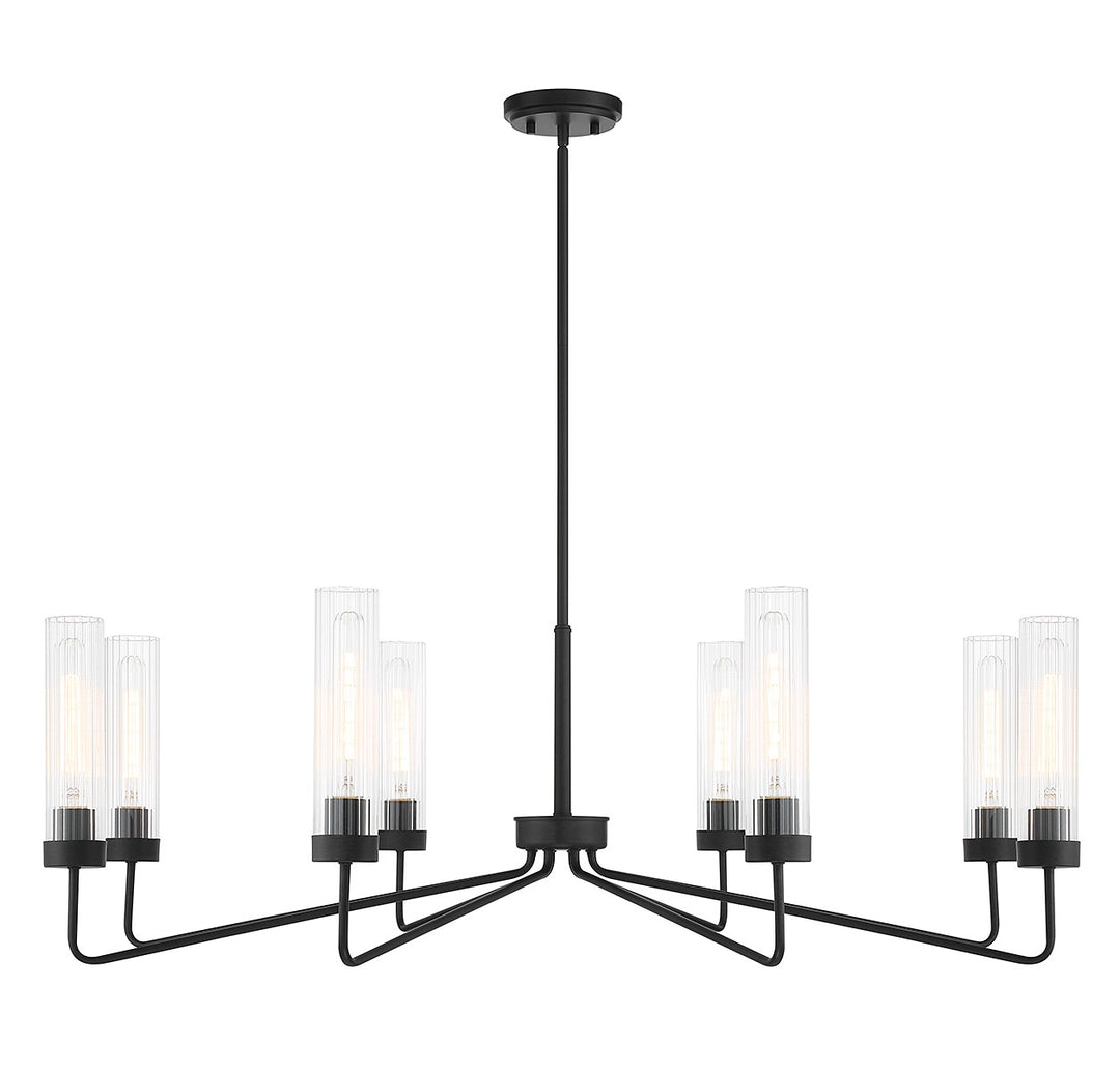 Savoy House Baker 1-8860-8-89 Chandelier Light - Matte Black