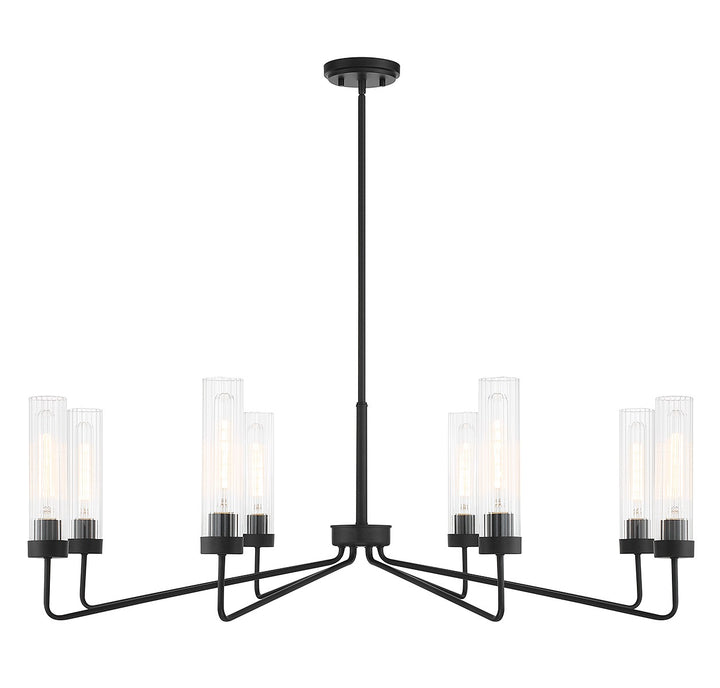 Savoy House Baker 1-8860-8-89 Chandelier Light - Matte Black