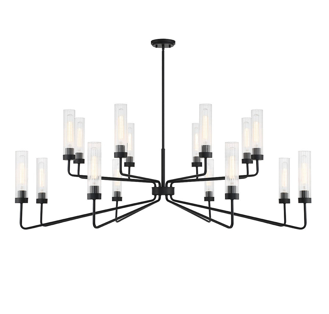 Savoy House Baker 1-8862-16-89 Chandelier Light - Matte Black
