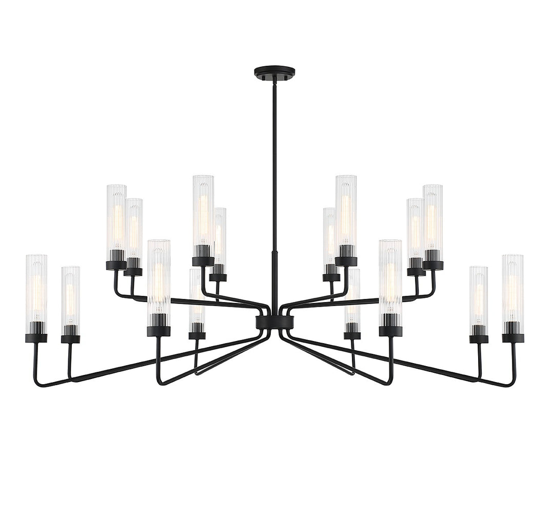 Savoy House Baker 1-8862-16-89 Chandelier Light - Matte Black