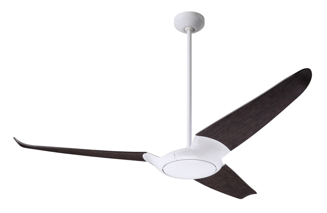 Modern Fan Company IC/Air3 DC IC3-GW-56-EB-NL-CC Ceiling Fan 56 - Gloss White, Ebony/