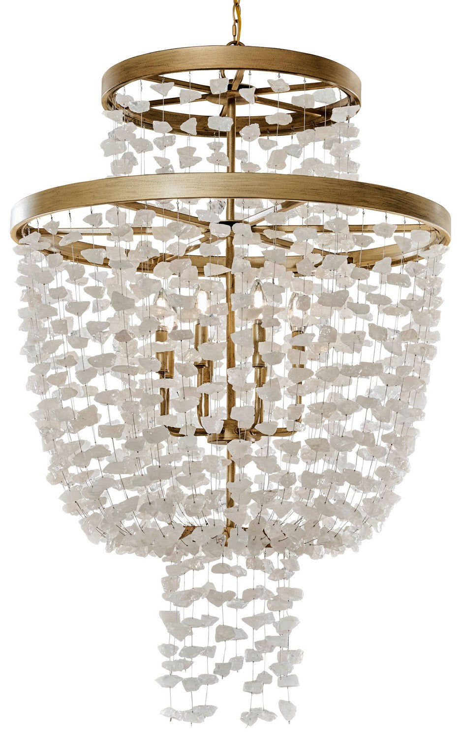 Metropolitan Stonybrook, A Robin Baron Design N6897-898 Chandelier Light - Havana Gold