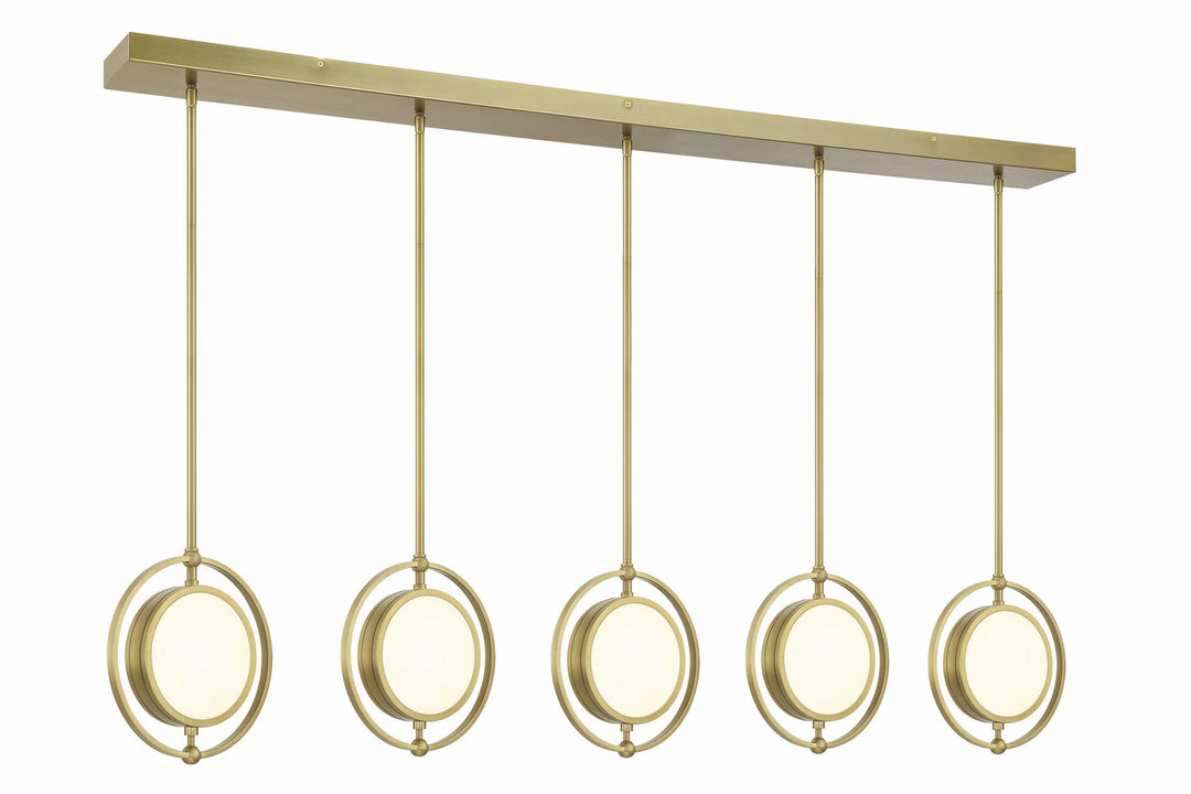 Metropolitan Spectr N7675-695-L Pendant Light - Soft Brass