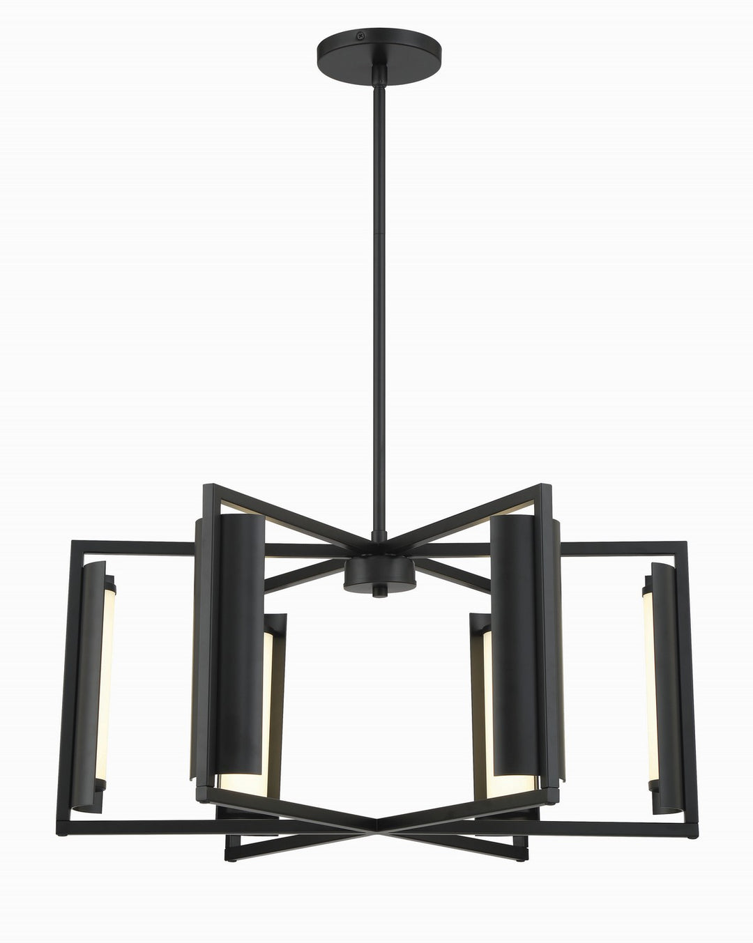 George Kovacs Trizay P1558-66A-L Chandelier Light - Coal