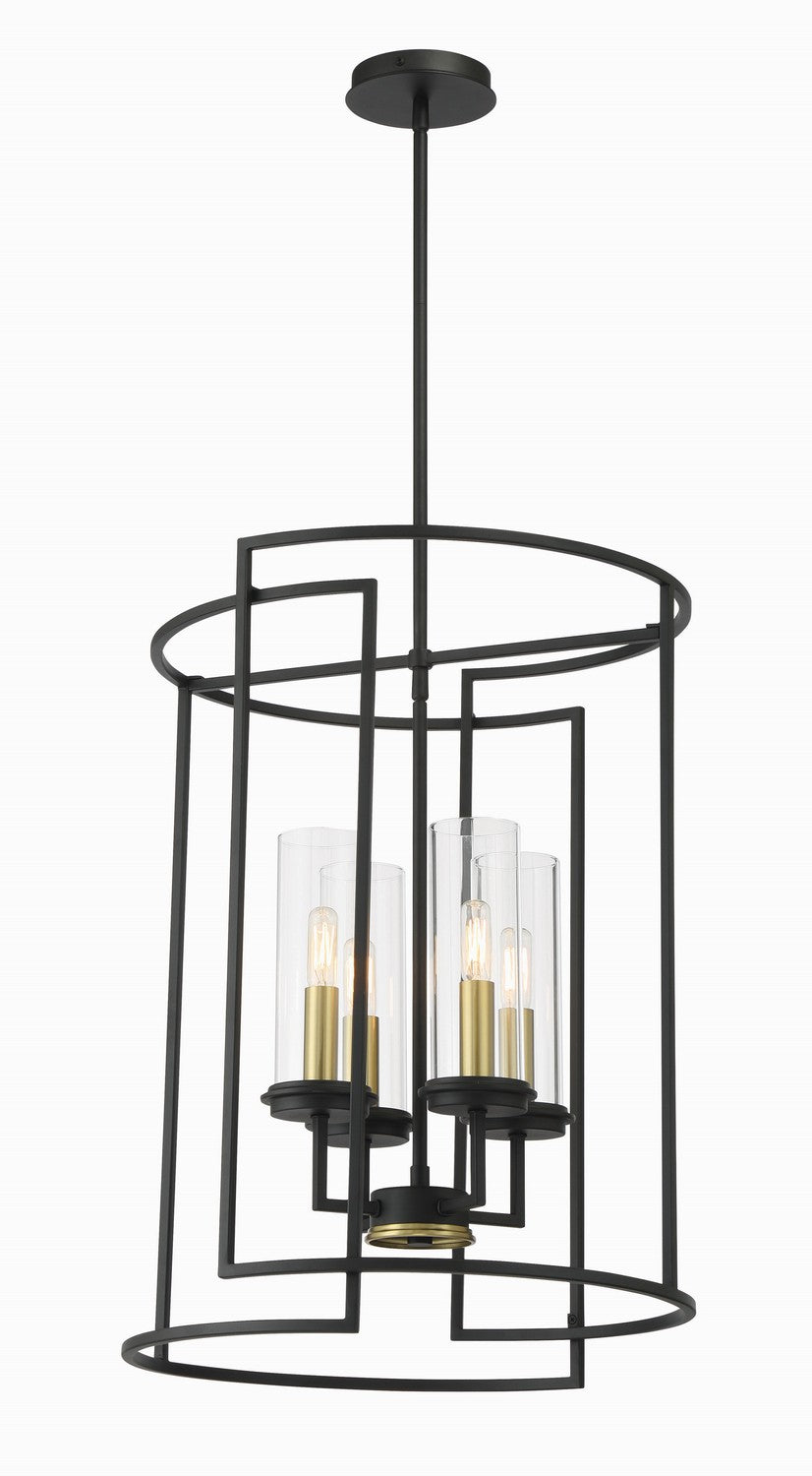 Minka-Lavery Hillstone 3205-781 Pendant Light - Sand Coal & Soft Brass