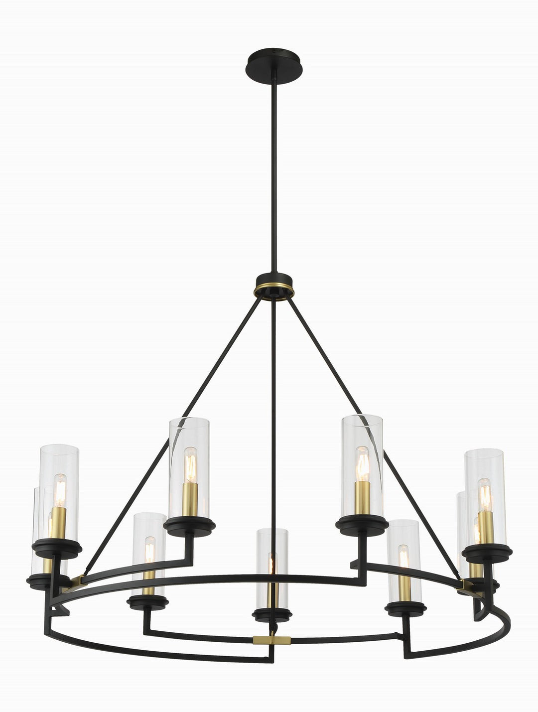 Minka-Lavery Hillstone 3209-781 Chandelier Light - Sand Coal & Soft Brass