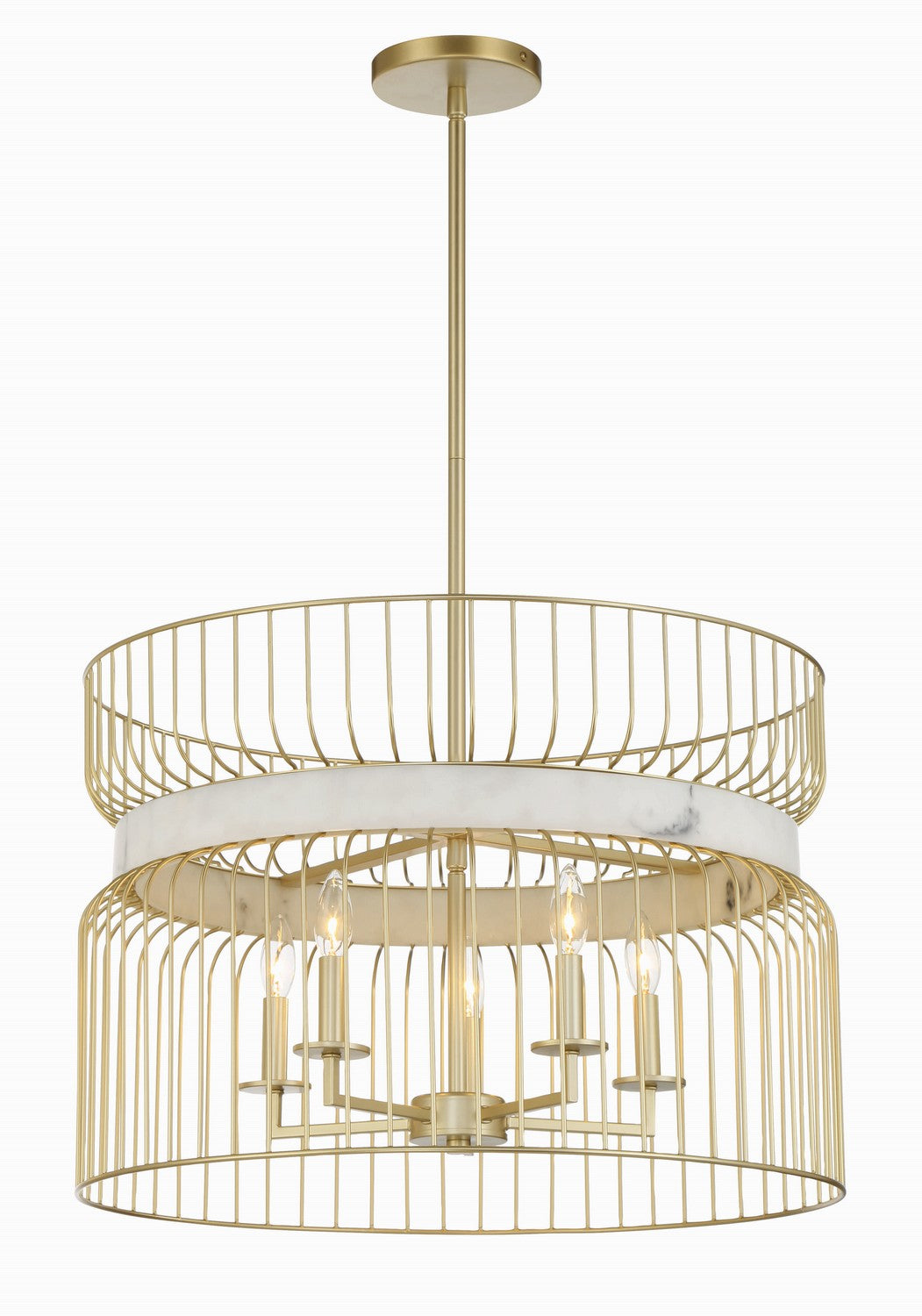 Minka-Lavery Park Slope 3395-754 Chandelier Light - Nouveau Gold